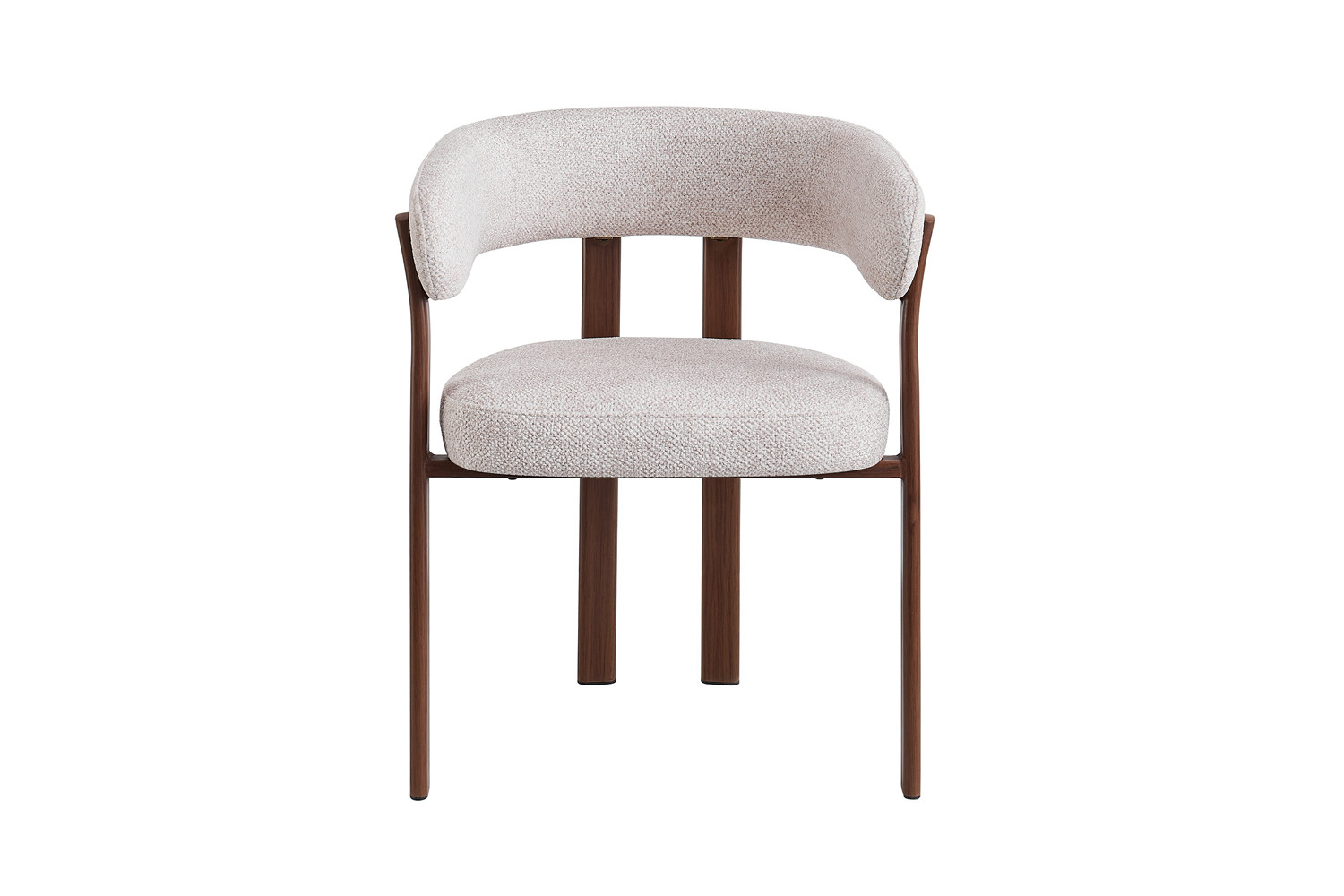 Image 4 for NEW - Stoel met armleuningen Julia Walnoot - Stof Fabb Leo 23