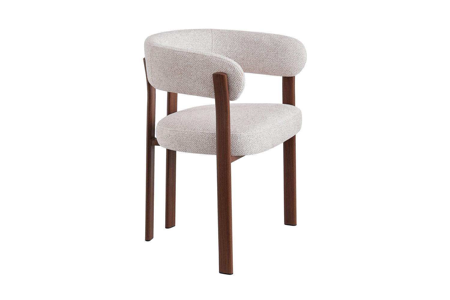 Image 5 for NEW - Stoel met armleuningen Julia Walnoot - Stof Fabb Leo 23