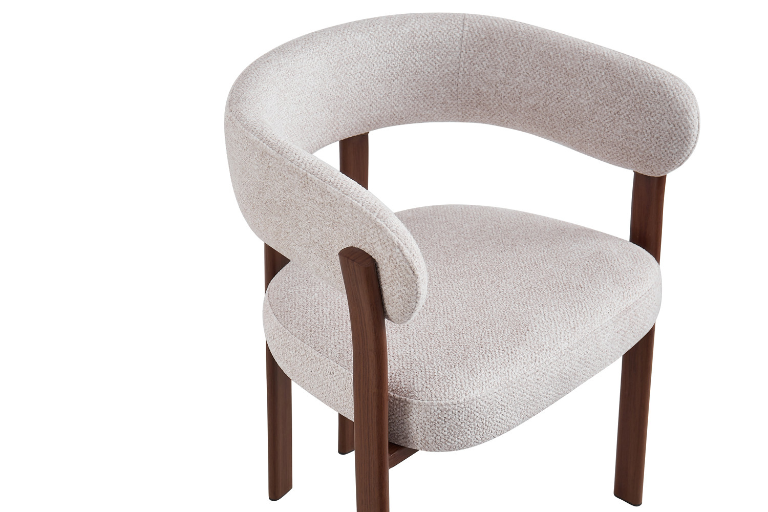 Image 8 for NEW - Stoel met armleuningen Julia Walnoot - Stof Fabb Leo 23