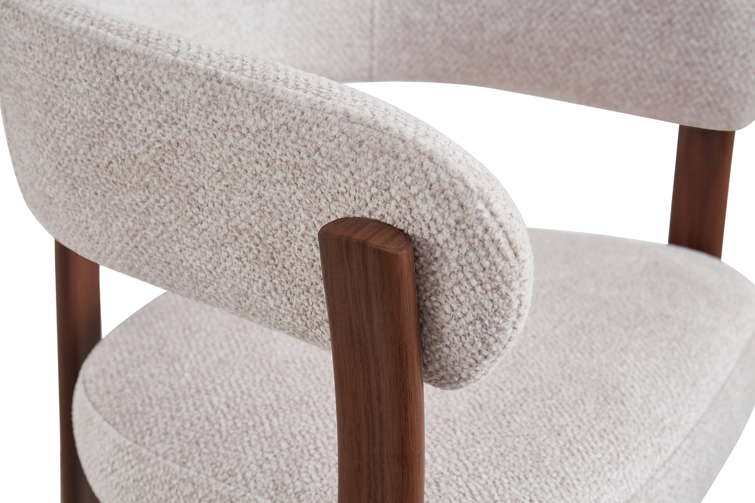 Image 9 for NEW - Stoel met armleuningen Julia Walnoot - Stof Fabb Leo 23