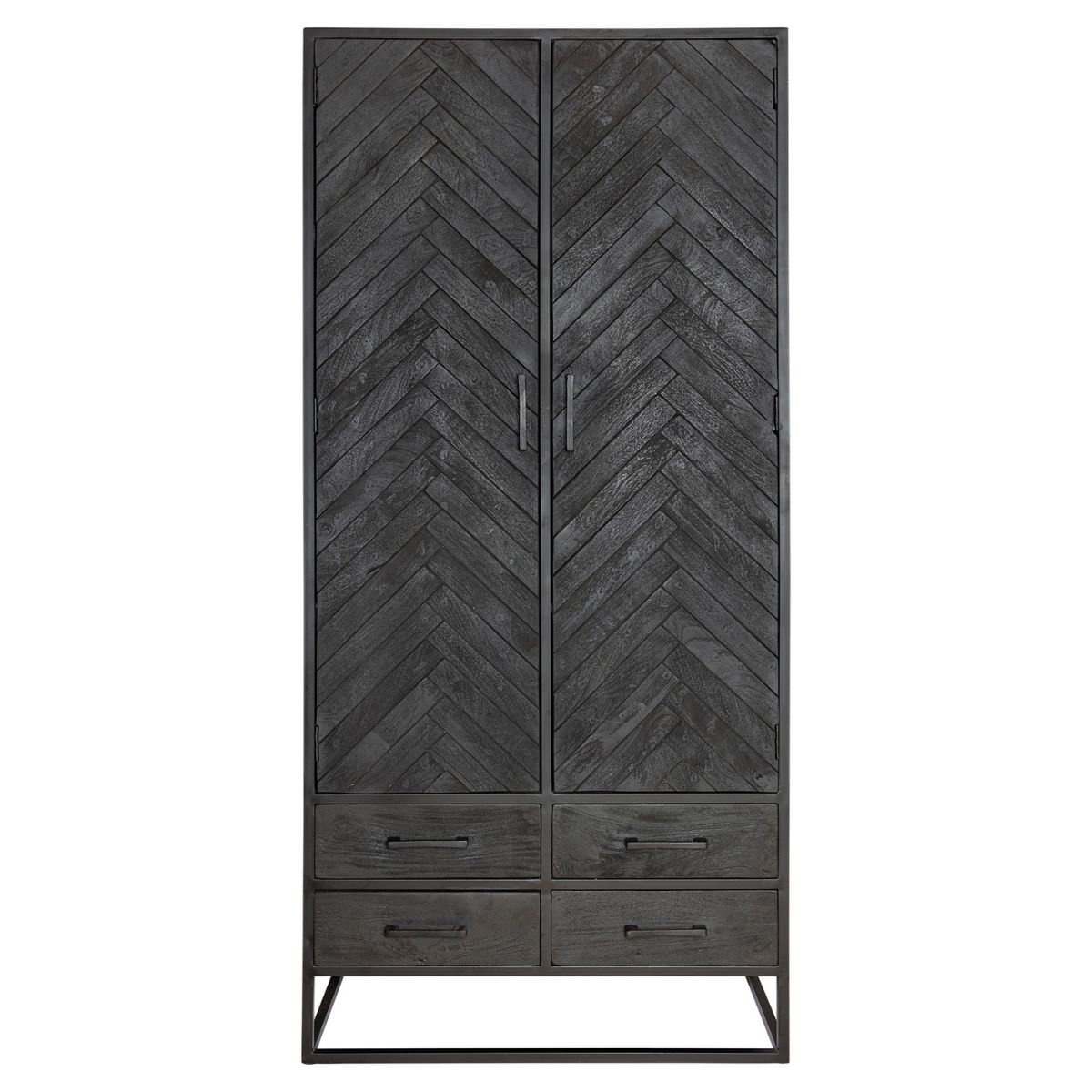 Kabinet New York Zwart Mangohout 90 cm - Image 3