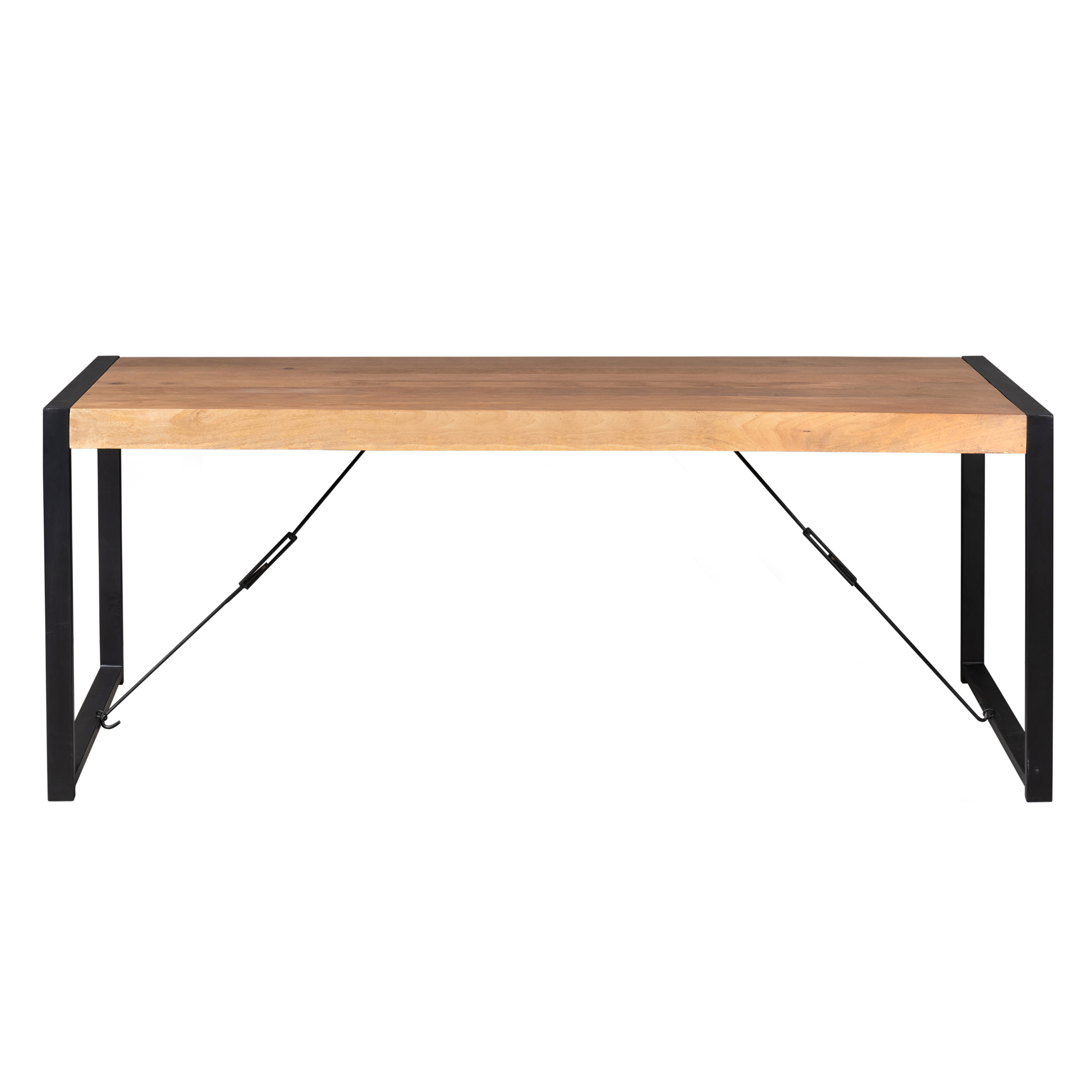 Rechthoekige eettafel Boaz Naturel Mangohout 200 cm - Image 3