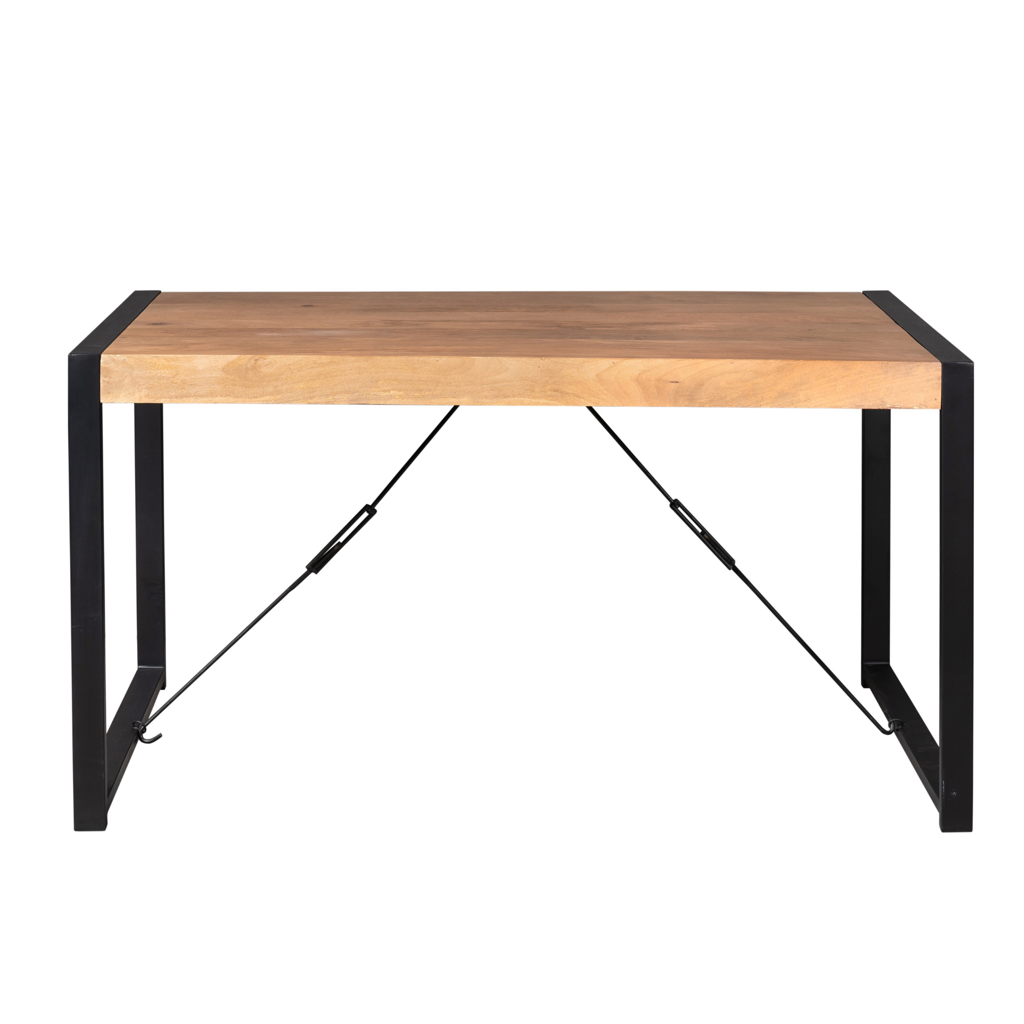 Rechthoekige eettafel Boaz Naturel Mangohout 140 cm - Image 4