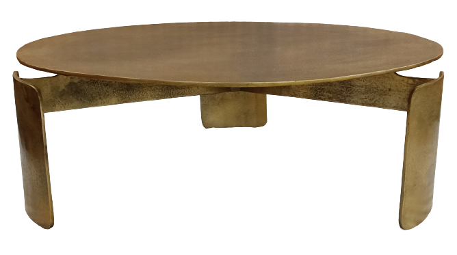 Ronde salontafel Darwin Goud Aluminium 90 cm - Image 5