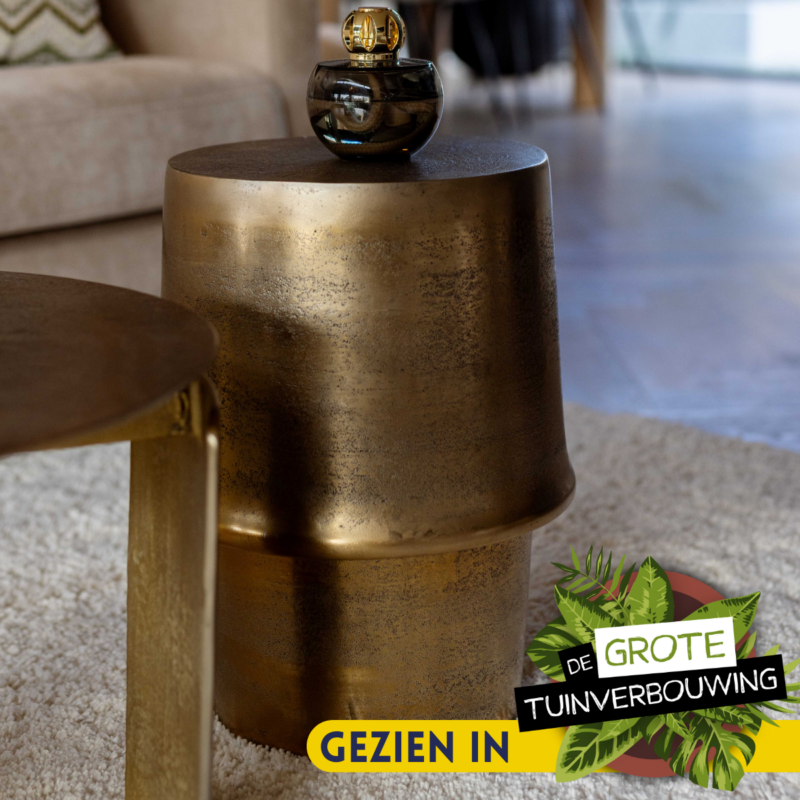 Bijzettafel Glamor Goud Aluminium 30 cm - Image 2