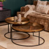 STF-2313_0 Salontafel set Puck Goud Aluminium 78 cm - Image 1