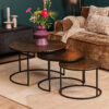 STF-2314_0 Salontafel set Xaro Goud/zwart Aluminium 75 cm - Image 1