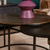 Salontafel set Xaro Goud/zwart Aluminium 75 cm - Image 4
