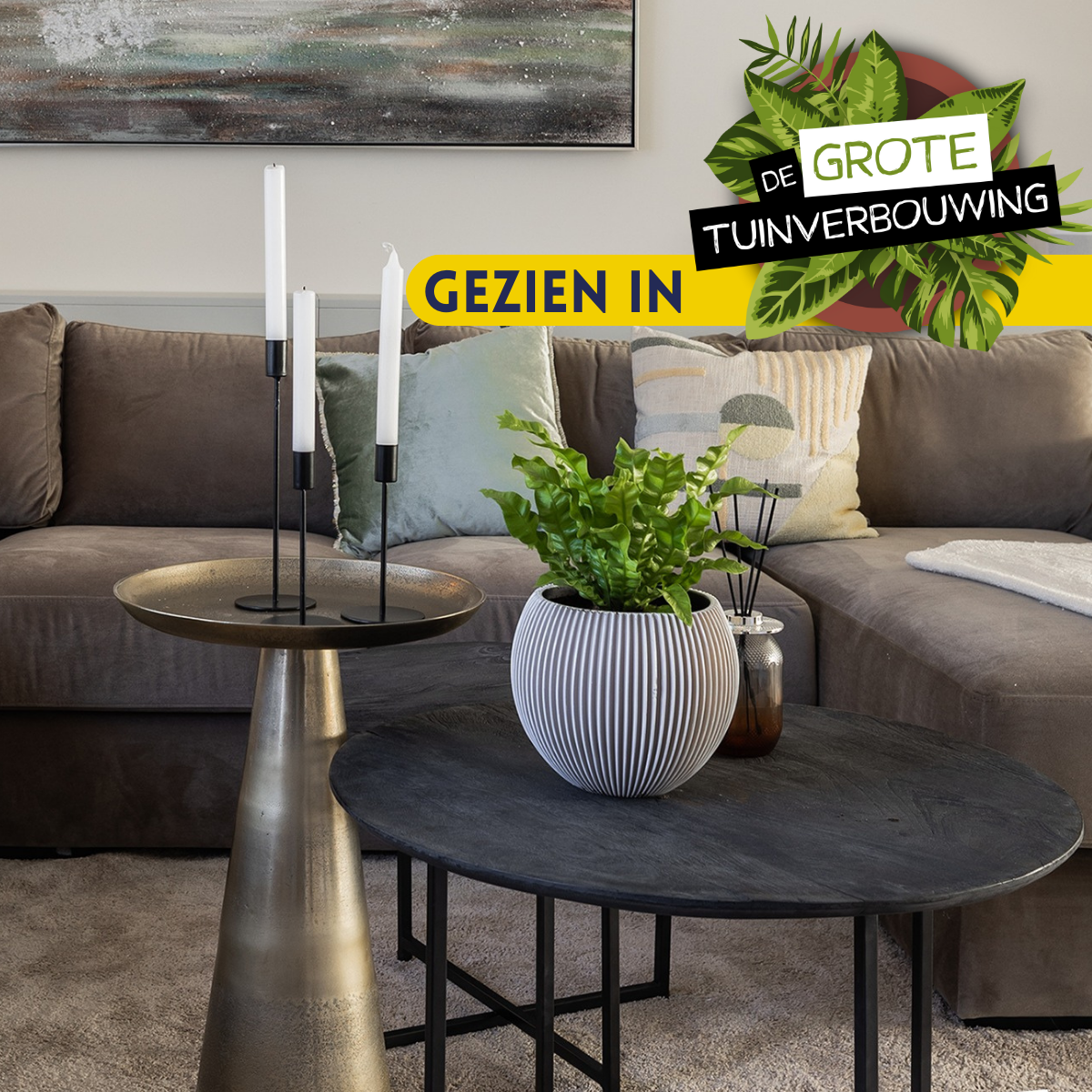 Salontafel Daisy Goud Aluminium 40 cm - Image 2
