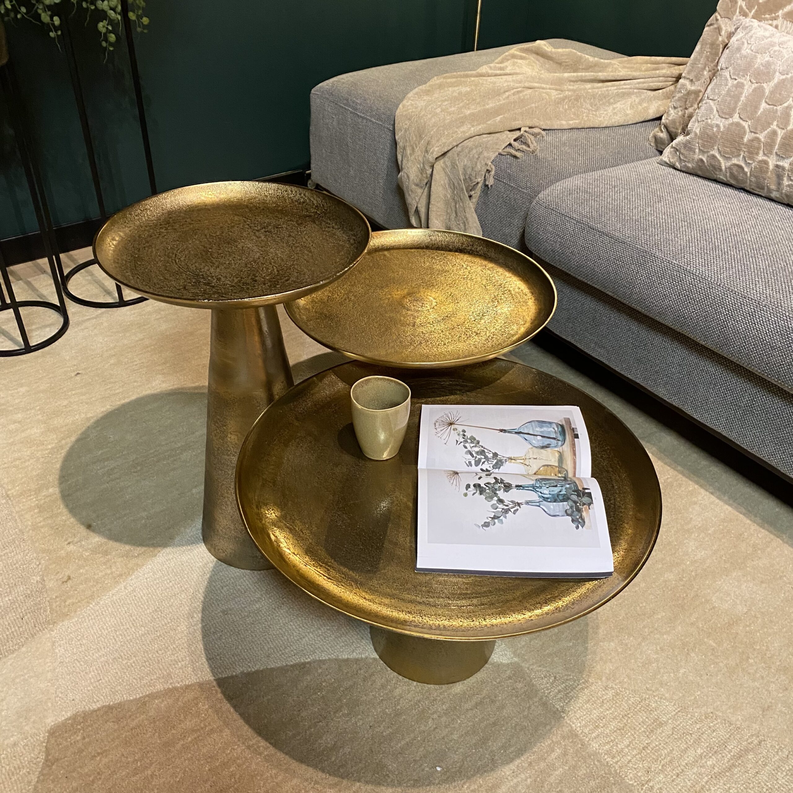 Salontafel Daisy Goud Aluminium 40 cm - Image 5