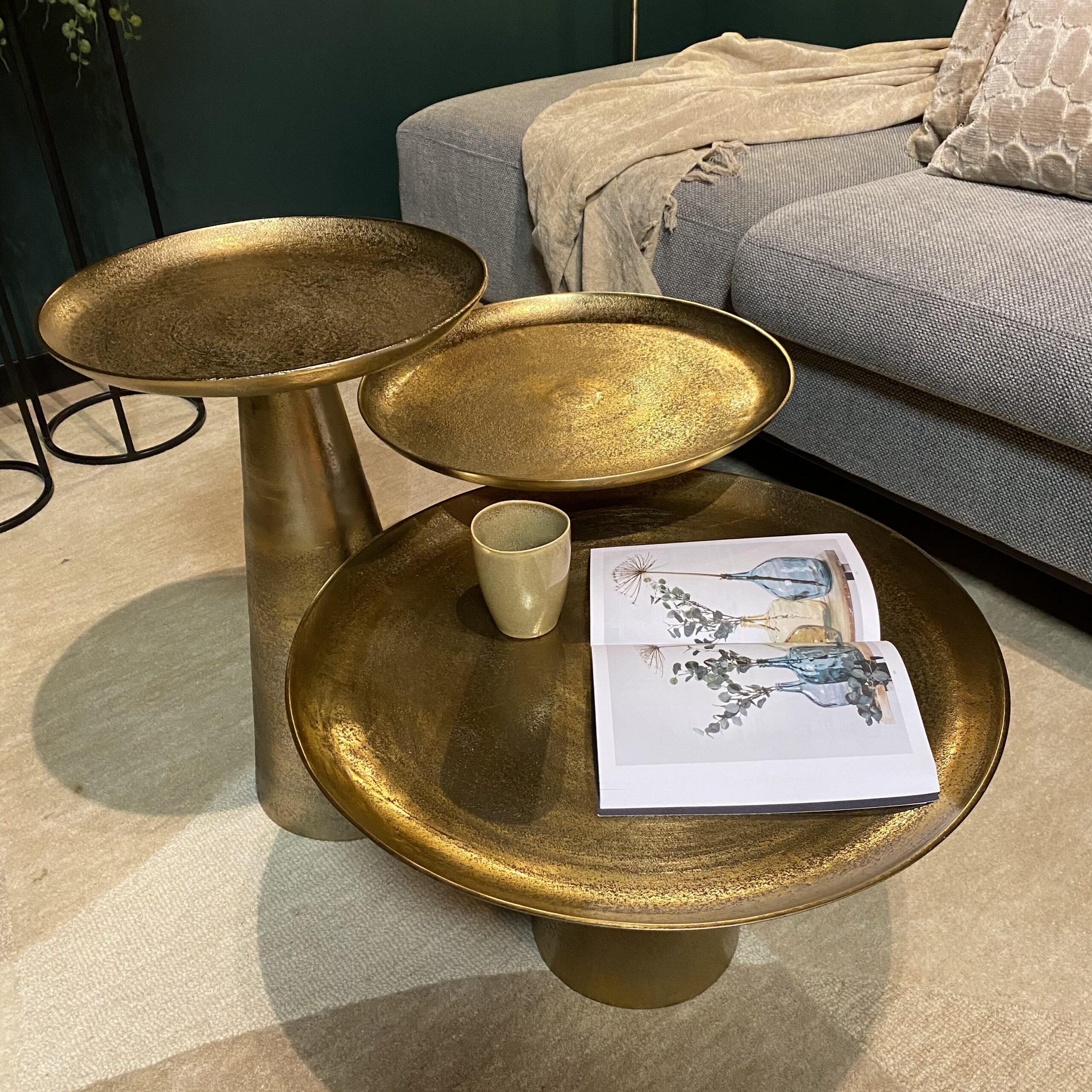 Salontafel Daisy Goud Aluminium 60 cm - Image 3
