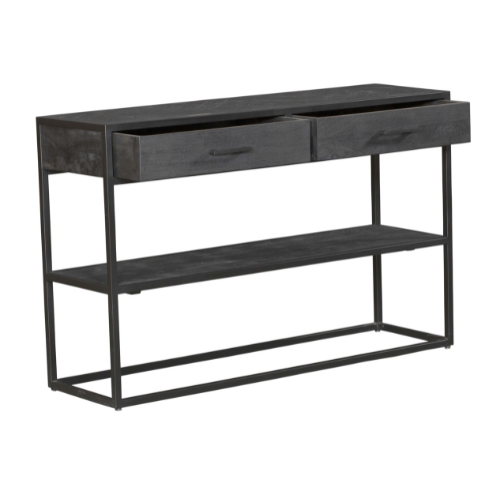 Sidetable New York Zwart Mangohout 120 cm - Image 7
