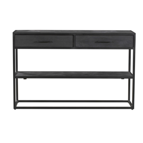 Sidetable New York Zwart Mangohout 120 cm - Image 4