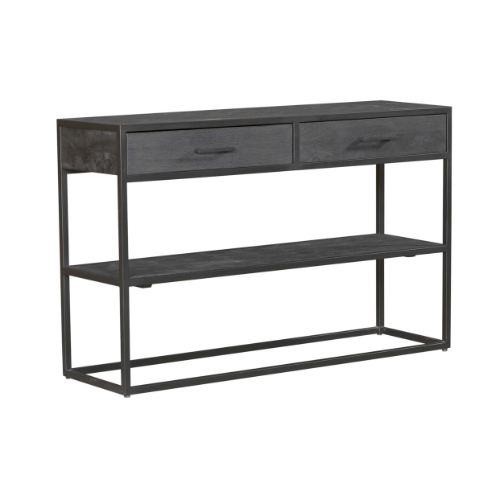 Sidetable New York Zwart Mangohout 120 cm - Image 5