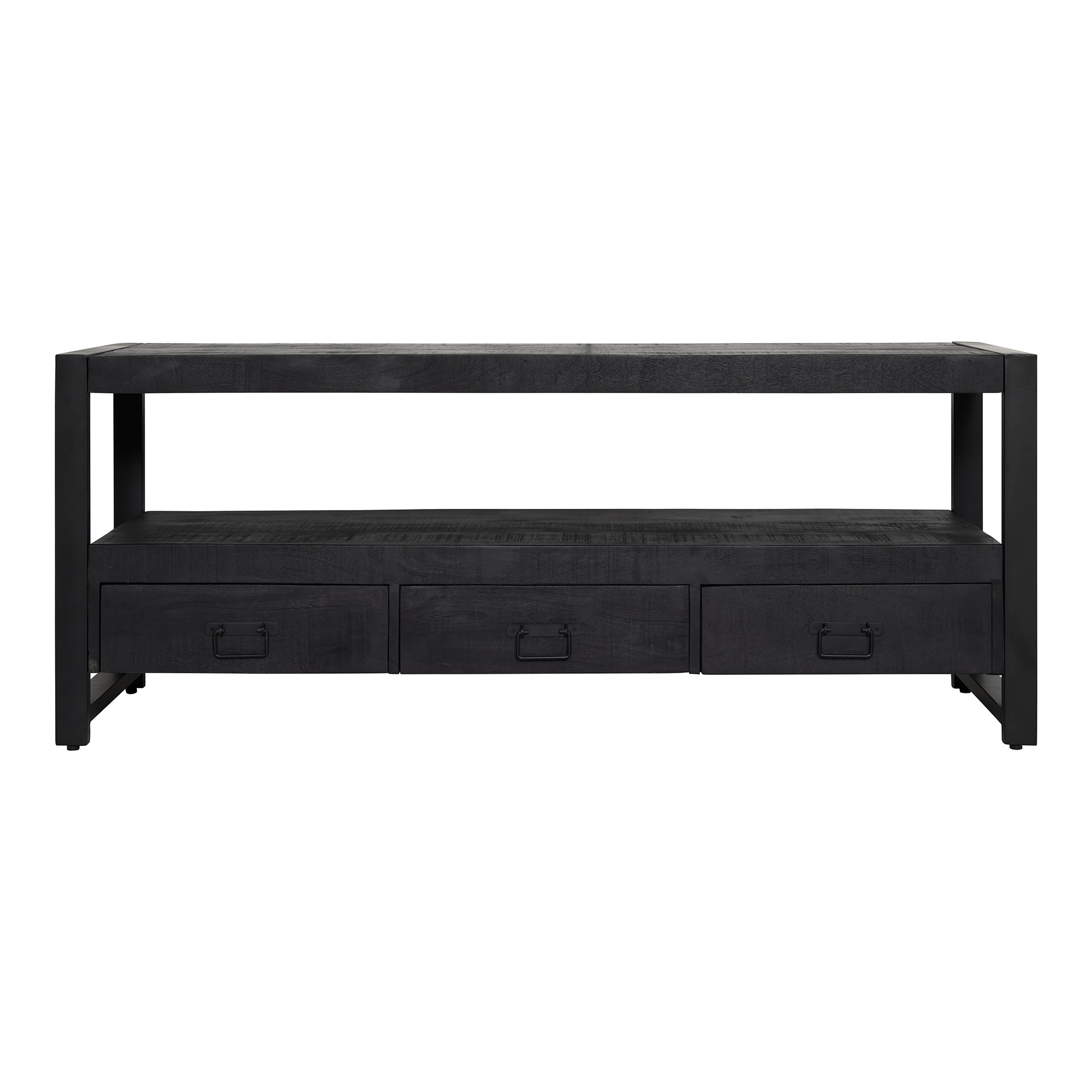 STF-810_4 Tv meubel Boaz Zwart Mangohout 150 cm - Image 5
