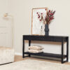 STF-819_0 Sidetable Boaz Zwart Mangohout 150 cm - Image 1