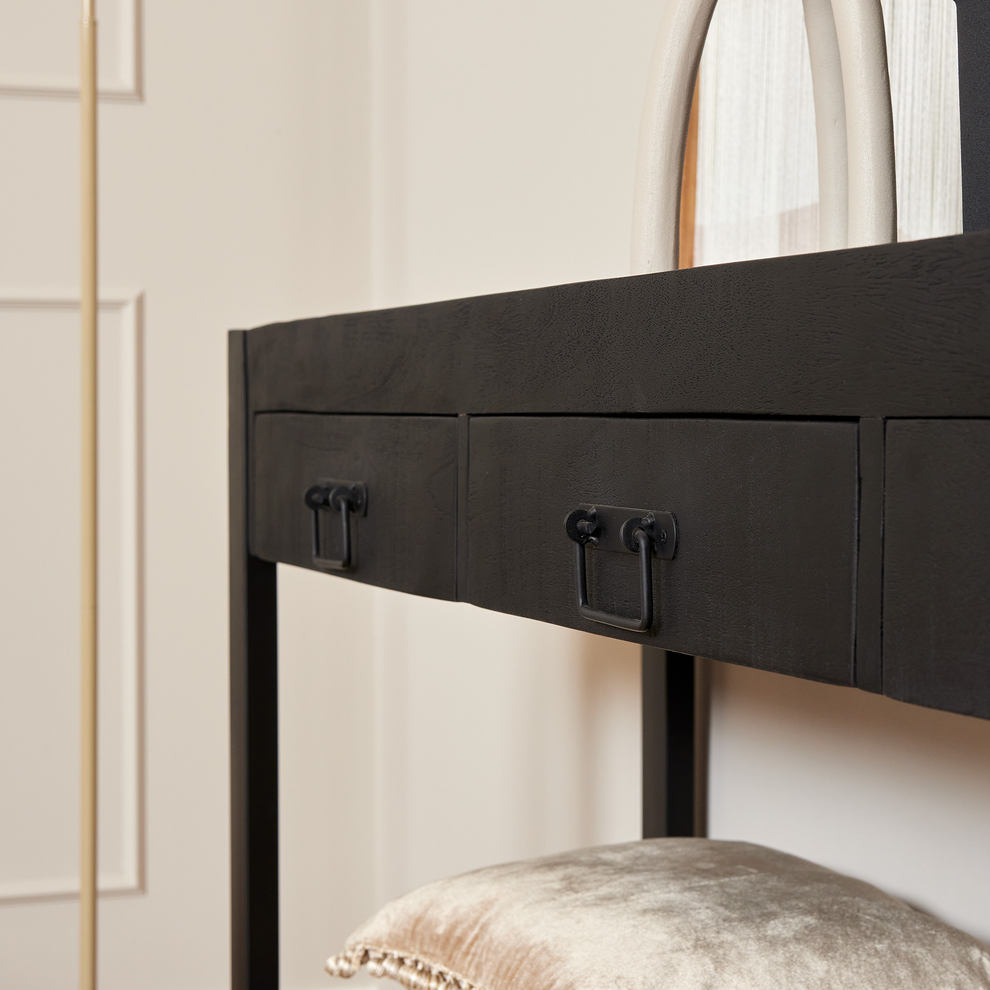 Sidetable Boaz Zwart Mangohout 150 cm - Image 4