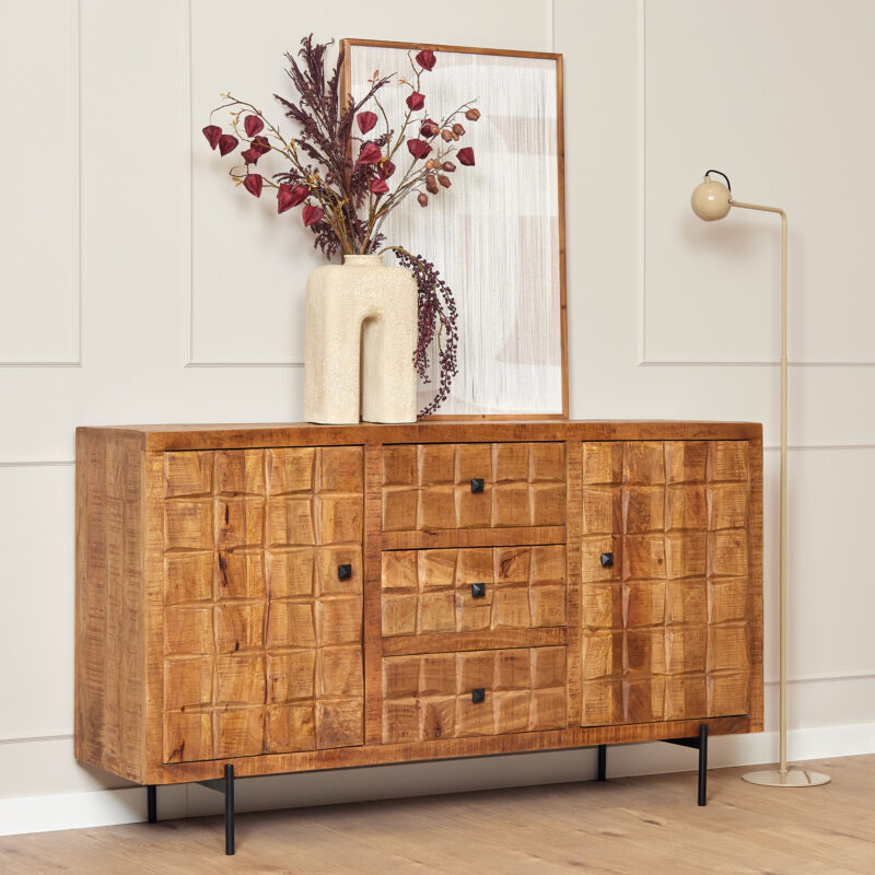 Dressoir Brandy Naturel Mangohout 160 cm - Image 2