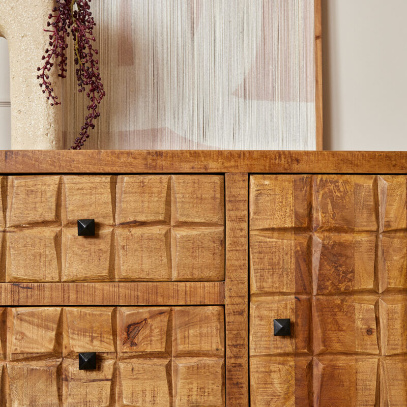 Dressoir Brandy Naturel Mangohout 160 cm - Image 3