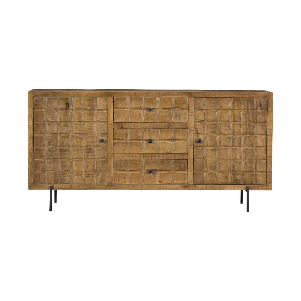 Dressoir Brandy Naturel Mangohout 160 cm - Image 4