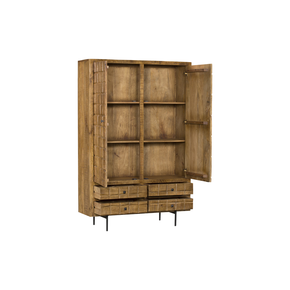 Kabinet Brandy Naturel Mangohout 100 cm - Image 6