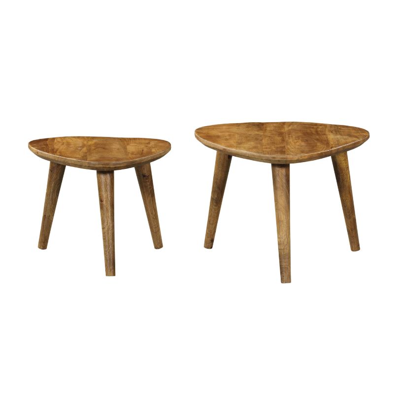 Salontafel set Omaha Naturel Mangohout 60 cm - Image 4