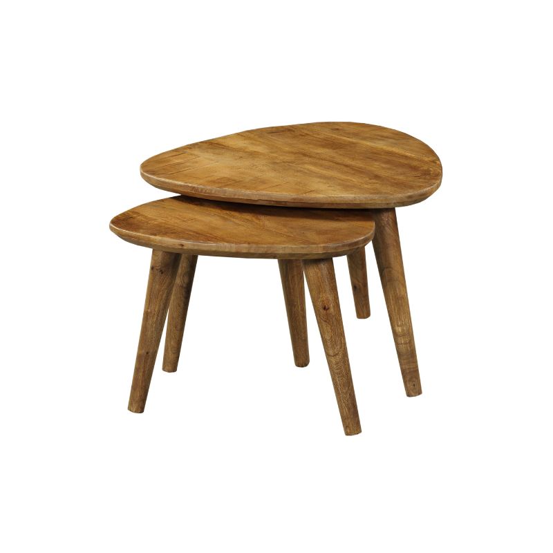 Salontafel set Omaha Naturel Mangohout 60 cm - Image 5