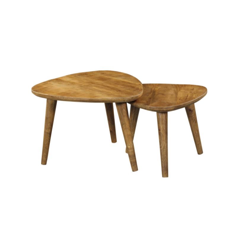 Salontafel set Omaha Naturel Mangohout 60 cm - Image 6