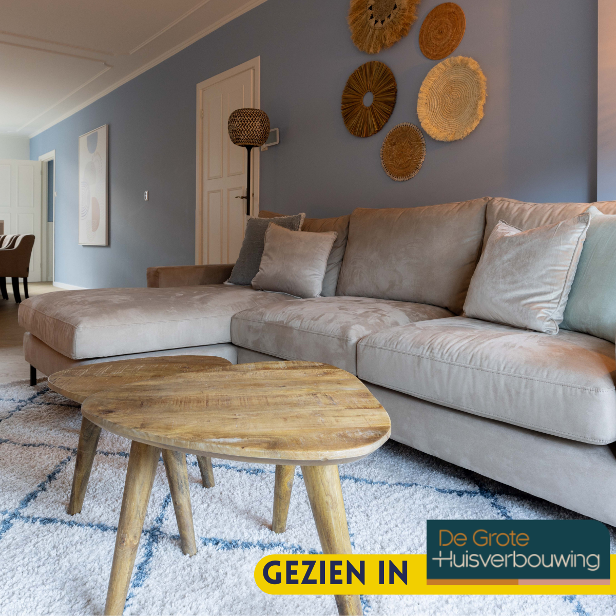 Salontafel set Omaha Naturel Mangohout 60 cm - Image 2