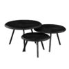 STF-2015_2 Salontafel set Ohio Zwart Mangohout 70 cm - Image 3