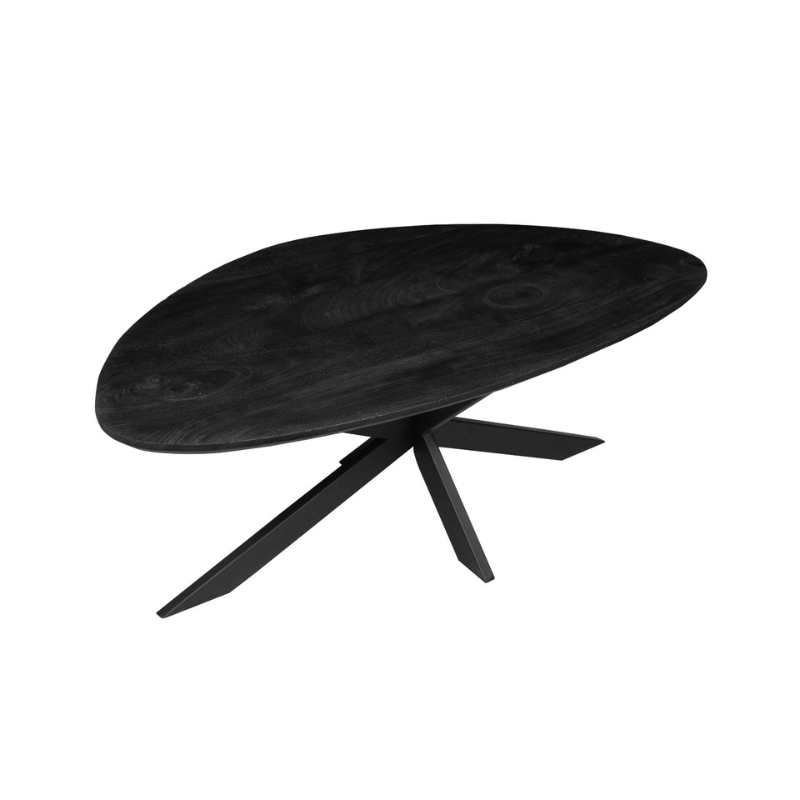 Salontafel New York Zwart Mangohout 130 cm - Image 3