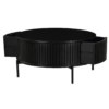 STF-5760_3 Ronde salontafel Madison Zwart Mangohout 80 cm - Image 4