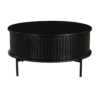 STF-5760_2 Ronde salontafel Madison Zwart Mangohout 80 cm - Image 3