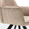 Draaibare Eetkamerstoel Nova Beige Velvet - Image 11
