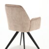Draaibare Eetkamerstoel Nova Beige Velvet - Image 13