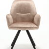 Draaibare Eetkamerstoel Nova Beige Velvet - Image 7