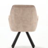 Draaibare Eetkamerstoel Nova Beige Velvet - Image 9