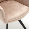 Draaibare Eetkamerstoel Nova Beige Velvet - Image 10