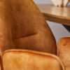 Draaibare Eetkamerstoel Nova Goud Velvet - Image 4