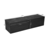 STF-2804_3 Zwevend tv meubel Vison Zwart Mangohout 120 cm - Image 4