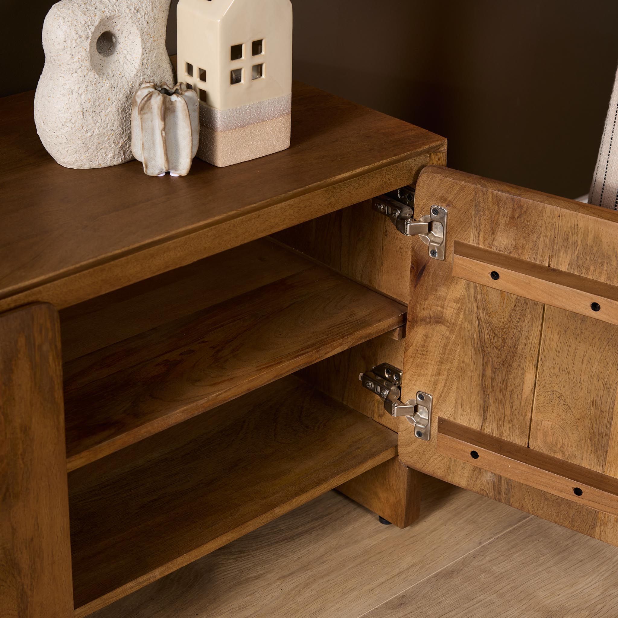Tv meubel Tense Naturel Mangohout 200 cm - Image 4