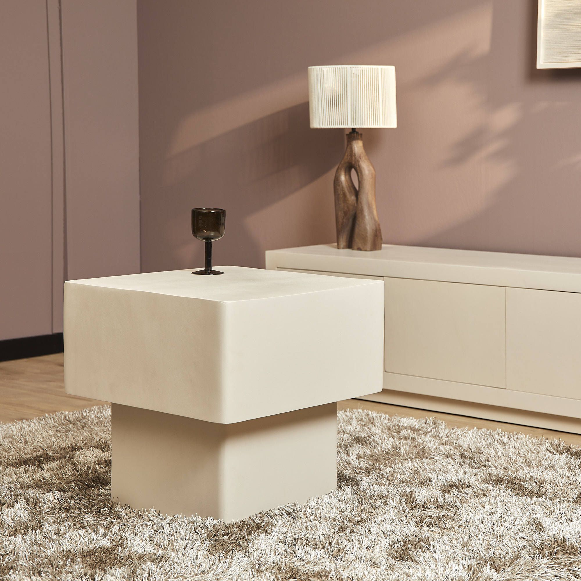 STF-3963_0 Salontafel Saya Zand Mangohout 50 cm - Image 1