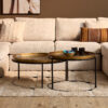 Ronde salontafel set Julie Brons Aluminium 79 cm - Image 1