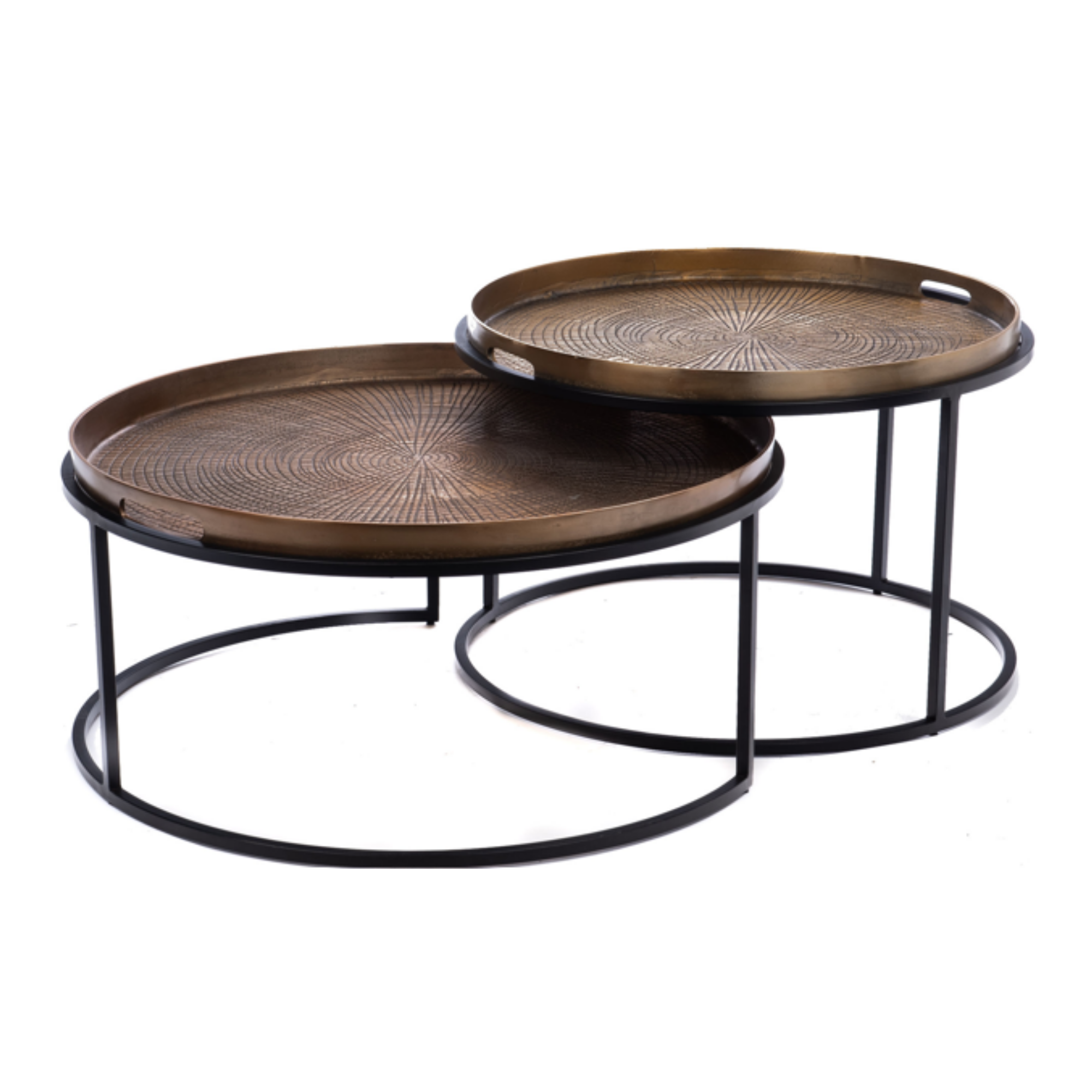 Ronde salontafel set Julie Brons Aluminium 79 cm - Image 5