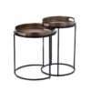 STF-2374_3 Ronde bijzettafel set Laure Brons Aluminium 42 cm - Image 4