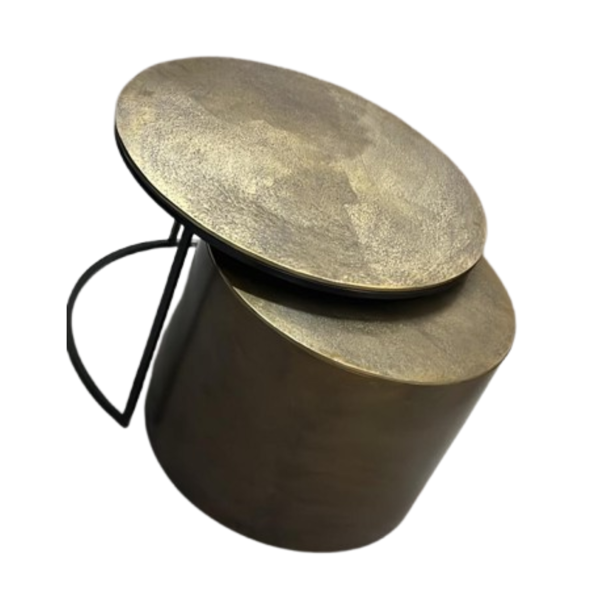 Ronde salontafel Ziva Goud Aluminium 90 cm - Image 7