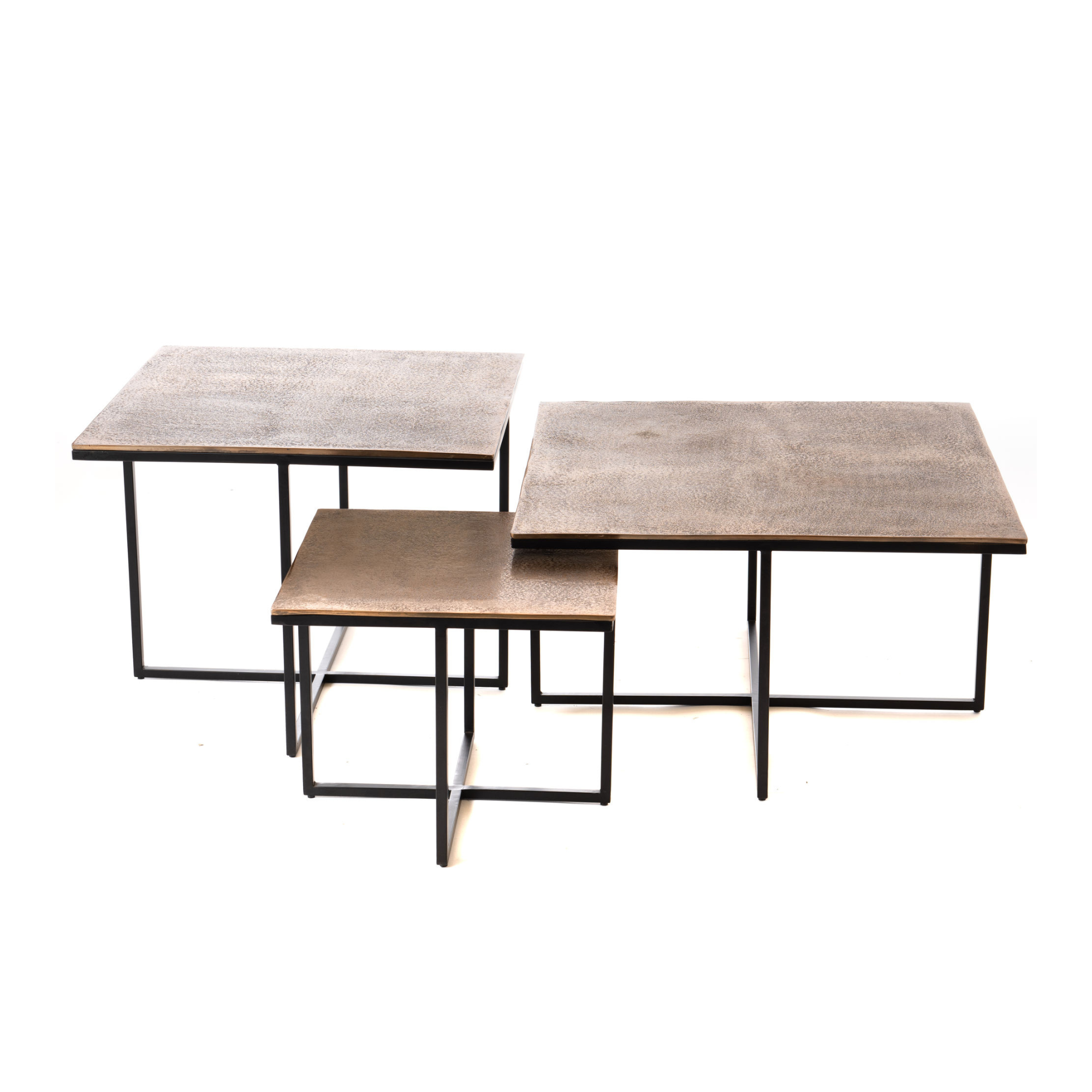 Ronde salontafel Ziva Goud Aluminium 90 cm - Image 12
