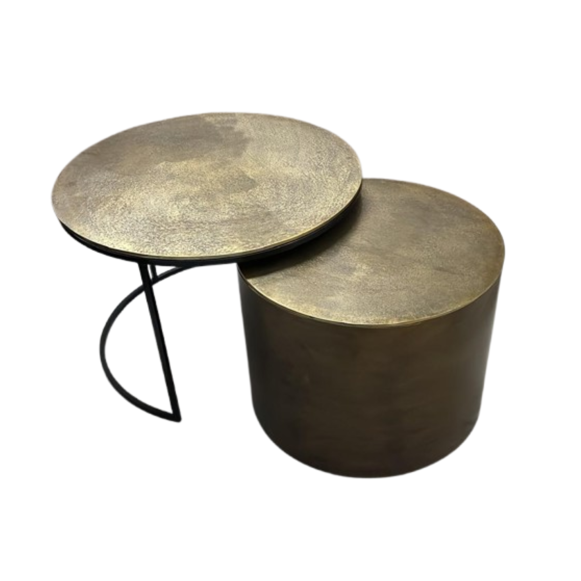Ronde salontafel Ziva Goud Aluminium 90 cm - Image 6