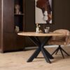 Ronde eettafel Ferris Naturel Eikenhout 110 cm - Image 1