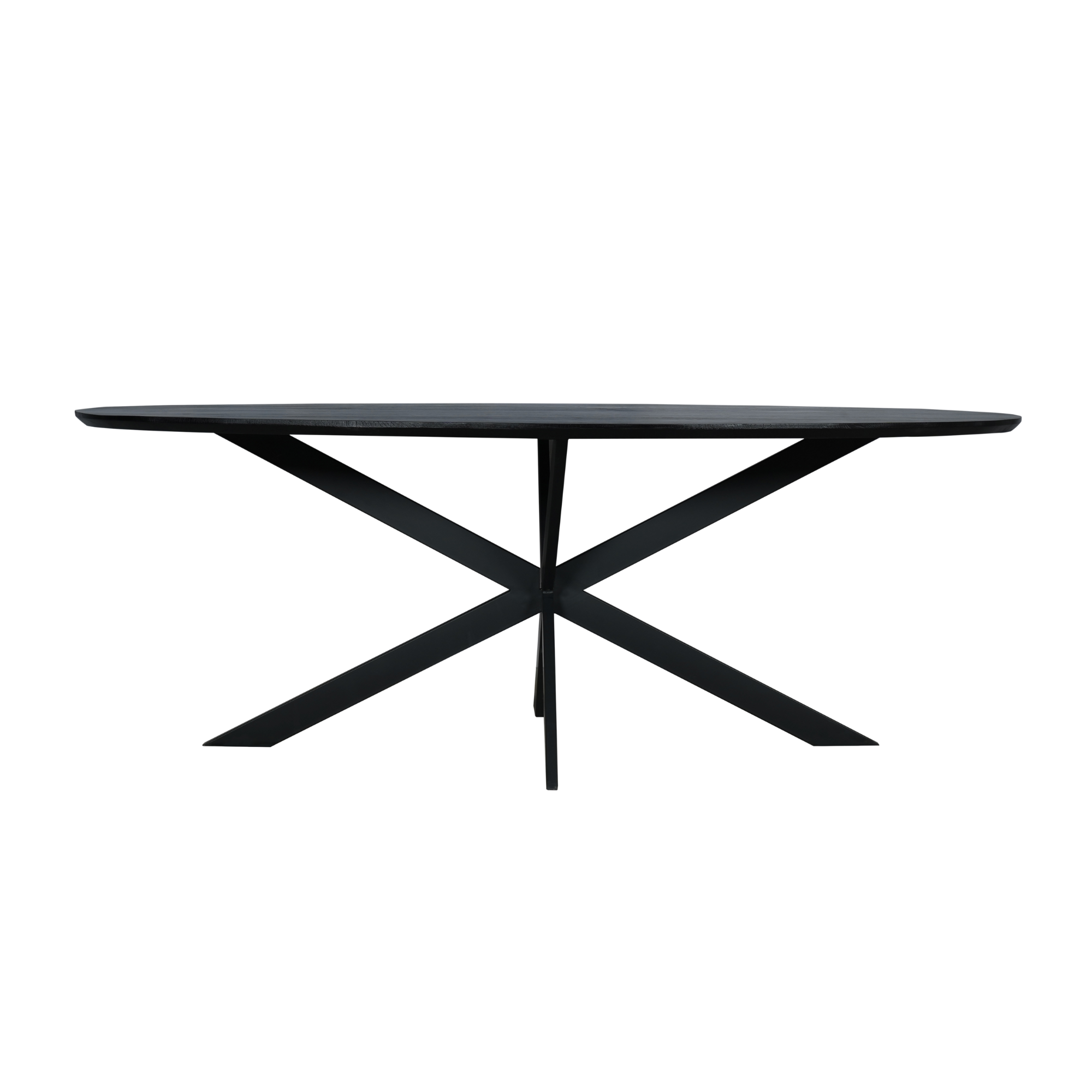 Ovale eettafel Ferris Zwart Eikenhout 210 cm - Image 7
